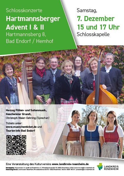 Veranstaltungsplakat Hertmannsberger Advent 1 und 2